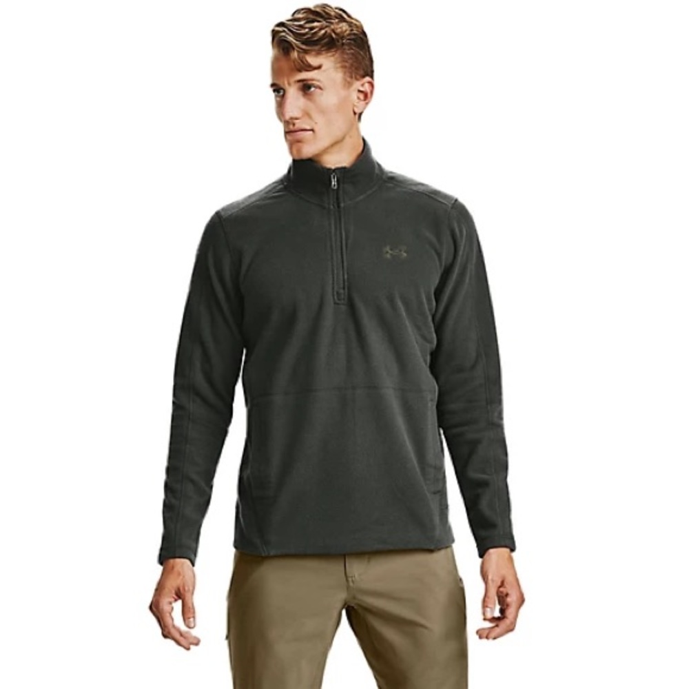 NWT Under Armour OffGrid Quarter-zip Fleece in Green, size Small